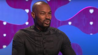 Tyson Beckford reacts to a contestants answer in The Celebrity Dating Game.