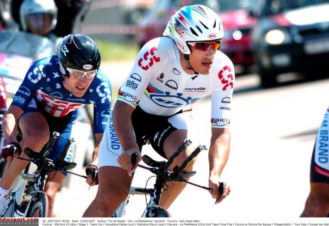 Fabian Cancellara in the world champions jersey