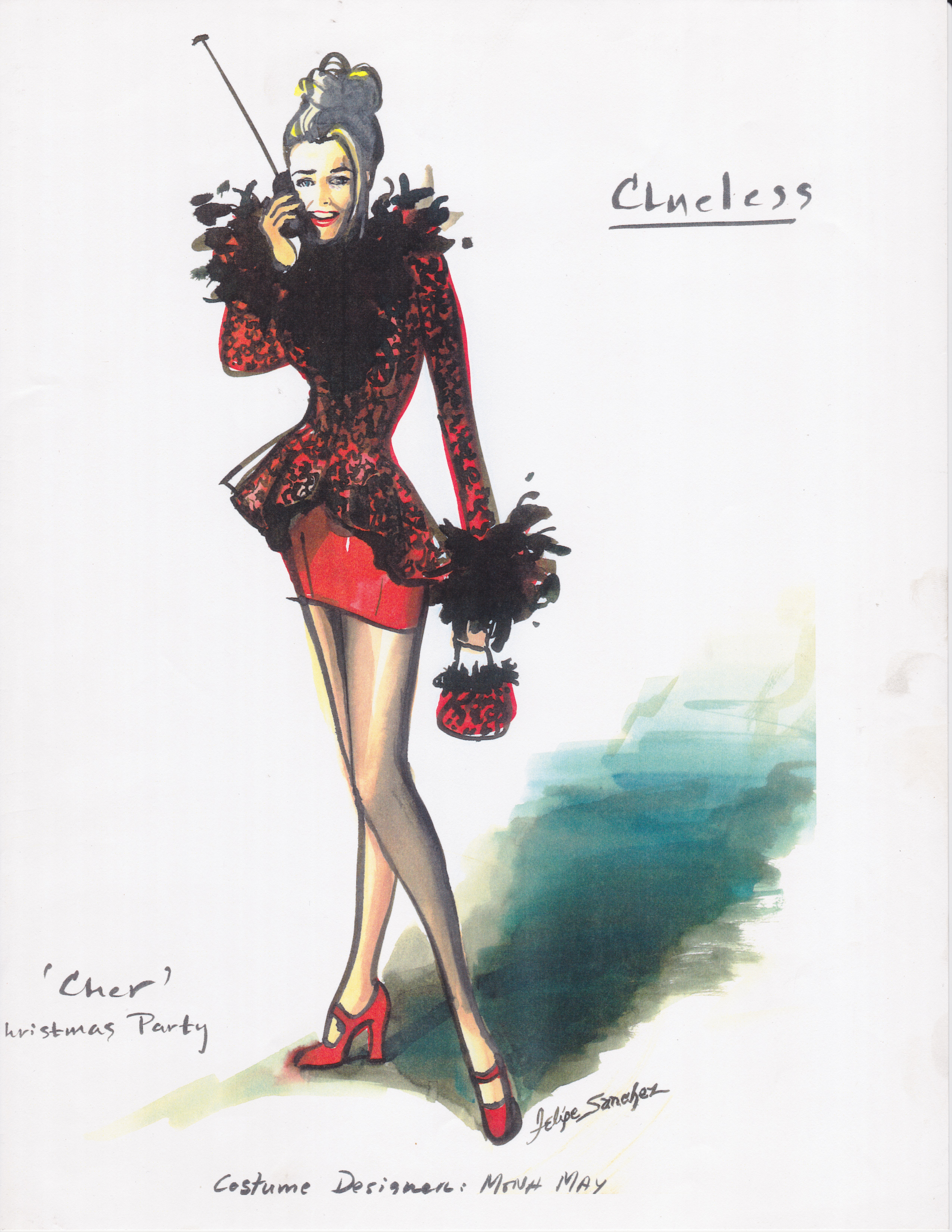 Clueless costume pictures and sketches