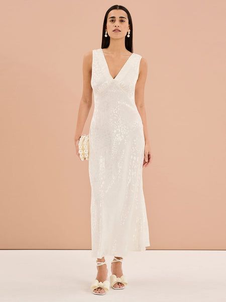 Iris Maxi Dress in Ivory 6