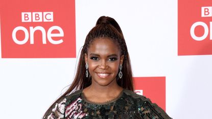 LONDON, ENGLAND - DECEMBER 02: Oti Mabuse attends "The Greatest Dancer" photocall at Soho Hotel on December 02, 2019 in London, England. (Photo by Karwai Tang/WireImage)