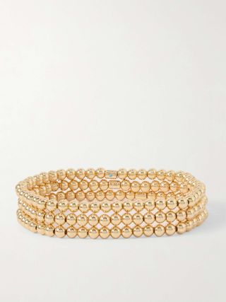 Baby Bubble Set of Three Gold-Tone Bracelets