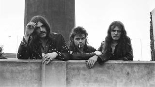 Motorhead leaning on a wall