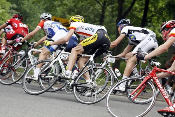 A steep downhill section was on the menu.