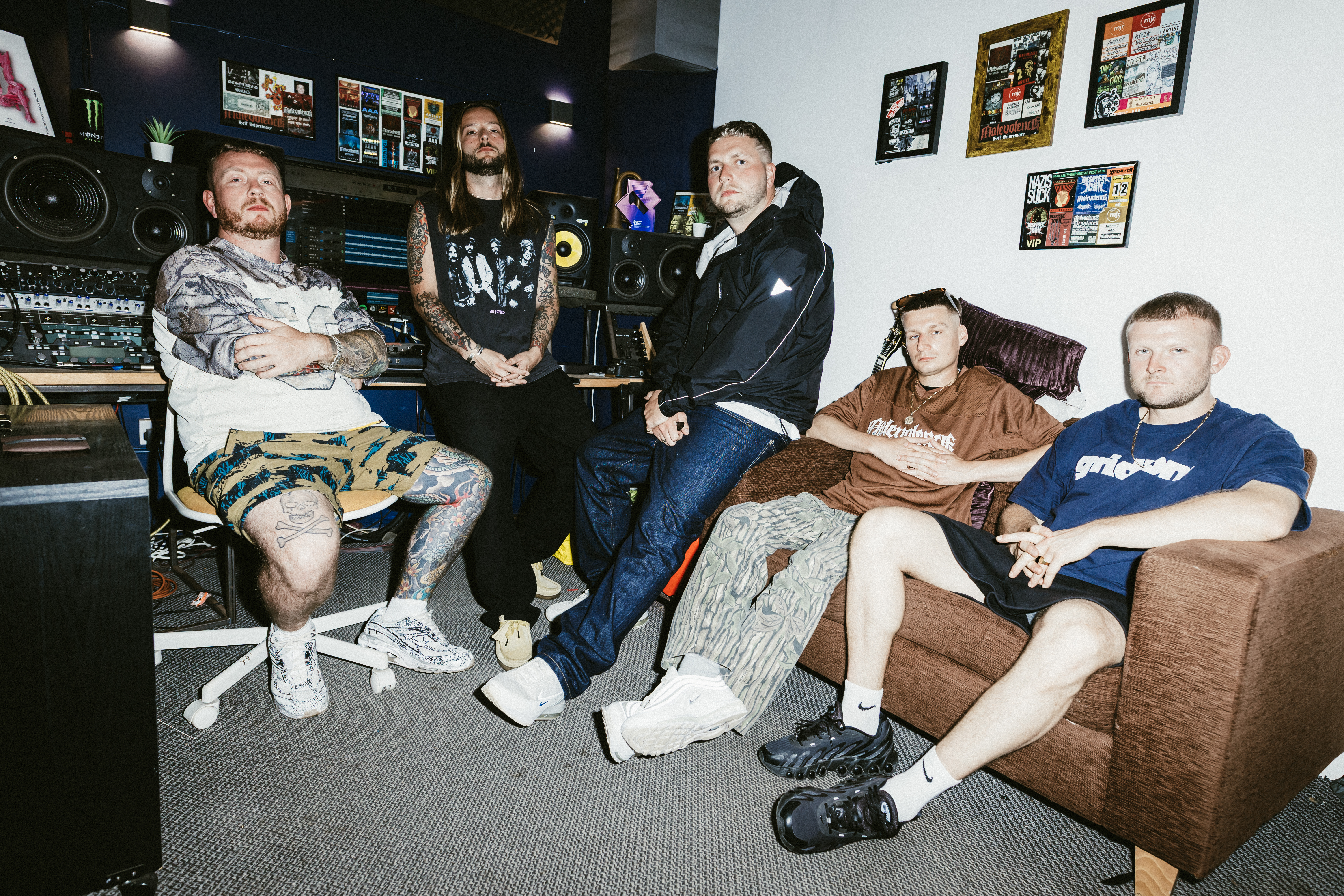 Malevolence Metal Hammer photoshoot Sheffield 2025