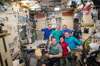 Expedition 42/43 Crew in IMAX film A Beautiful Planet