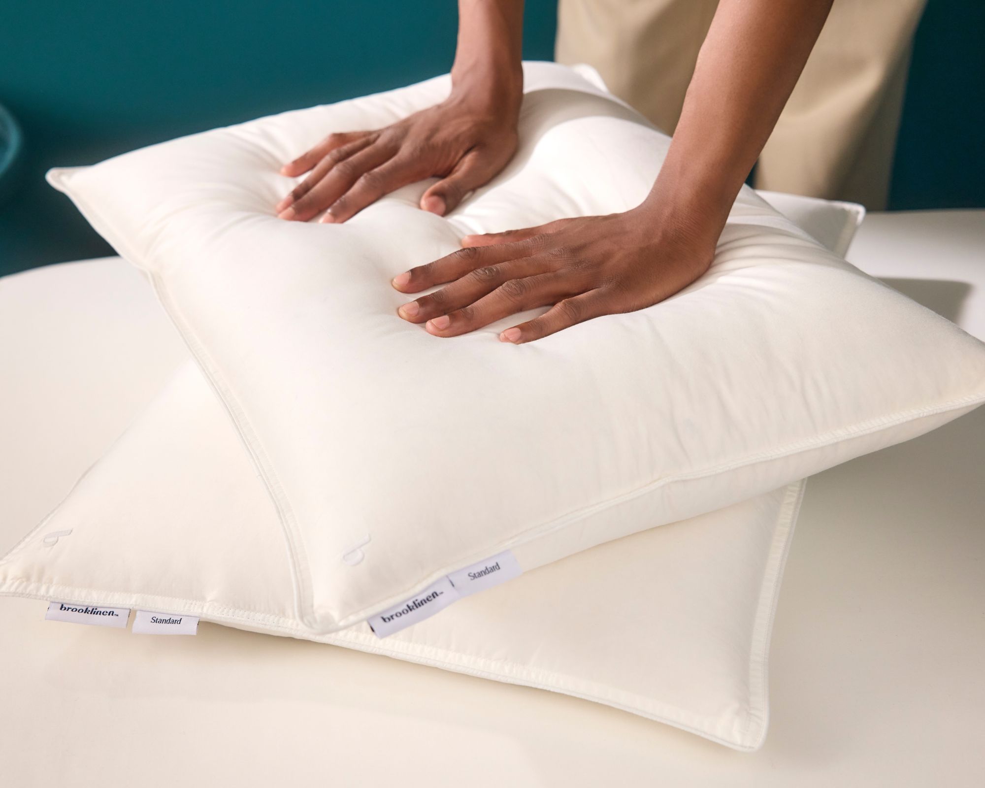 Brooklinen down alternative pillows