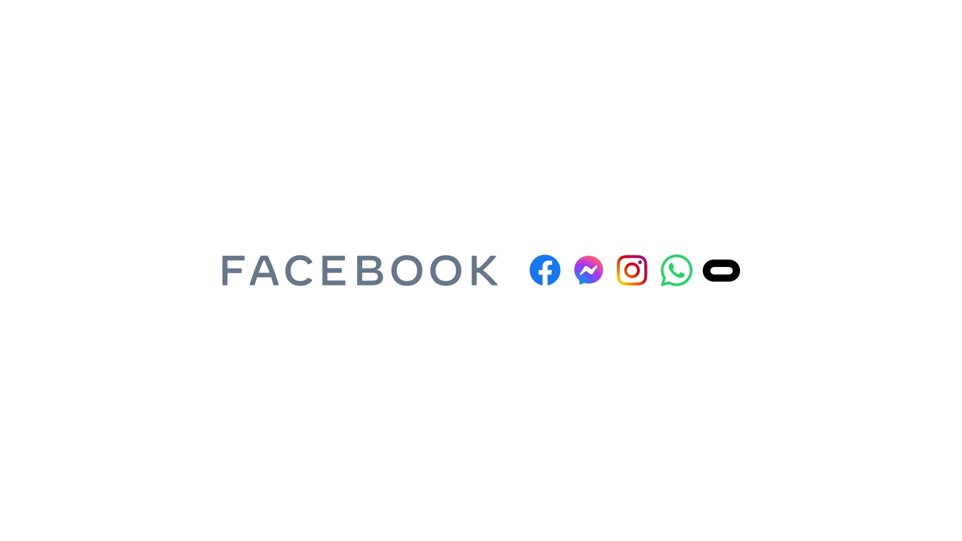 A gif designed by Meta to visually explain its transition from Facebook to Meta. 