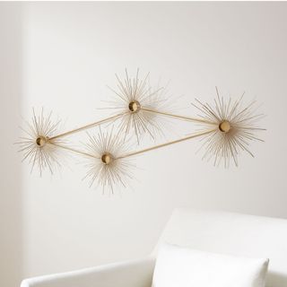 Brass Starburst Dimensional Wall Art by Diego Olivero