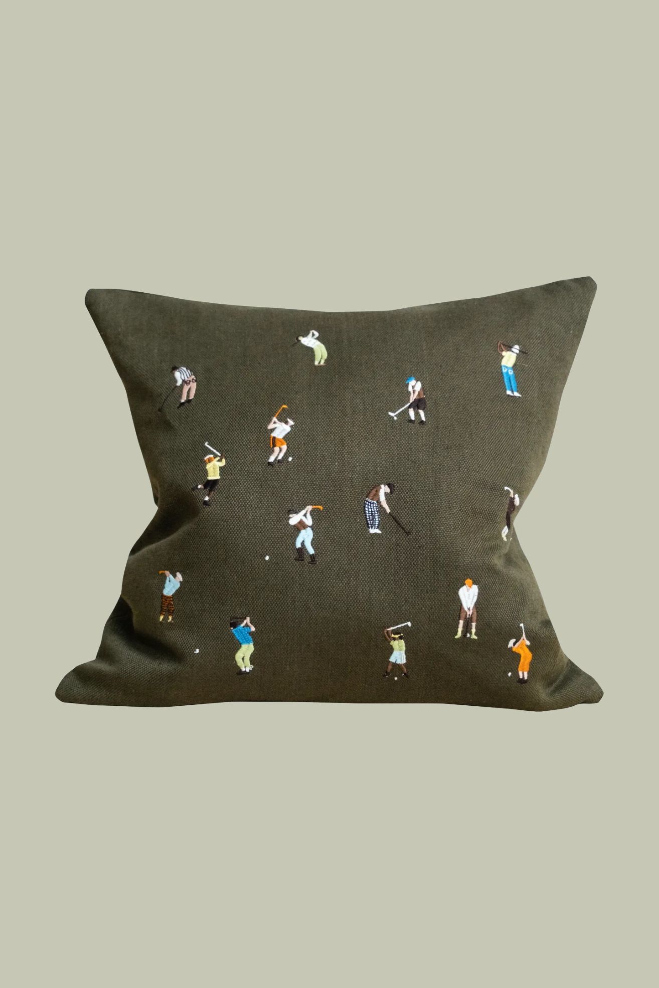 Fine Little Day, Golfers Pillowcase in Green