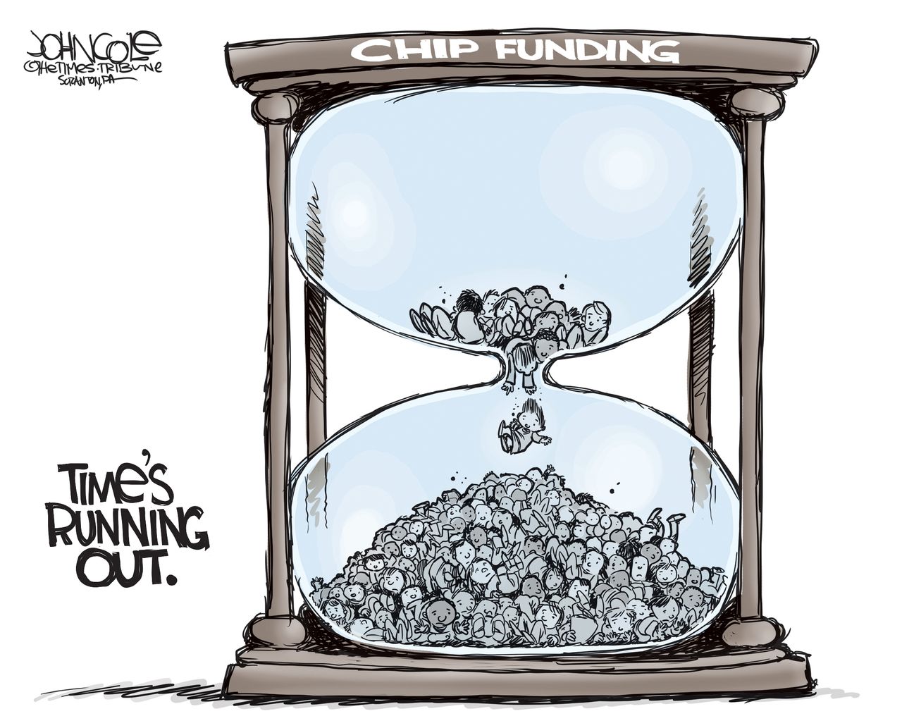 Political cartoon U.S. CHIP children&amp;#039;s health care