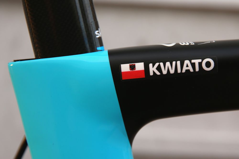 Michal Kwiatkowski name is displayed on the top tube