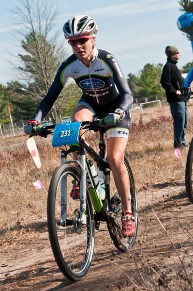 Heather Irmiger (Subaru-Trek) early on in the Iceman Cometh.