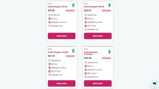 Sim Local pricing