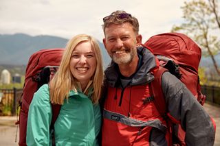 Claudia and her dad Kevin in Race Across The World series 3.
