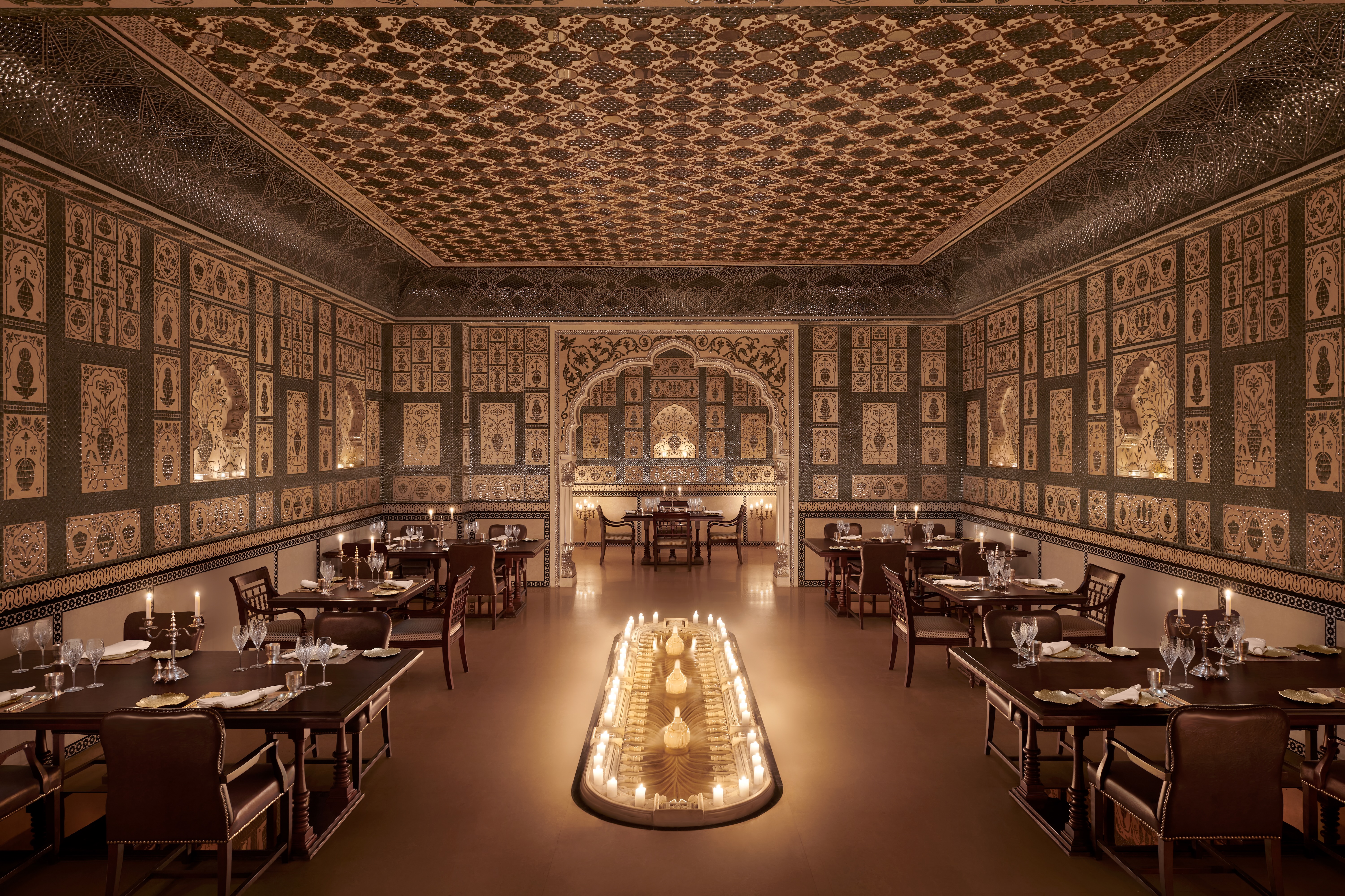 Jamavar restaurant at Leela Palace Jaipur