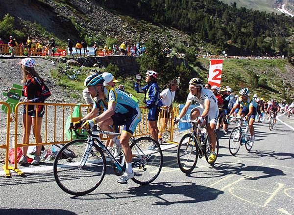 Levi Leipheimer (Astana), Tony Martin (Columbia-HTC) and Andreas Kloden (Astana)