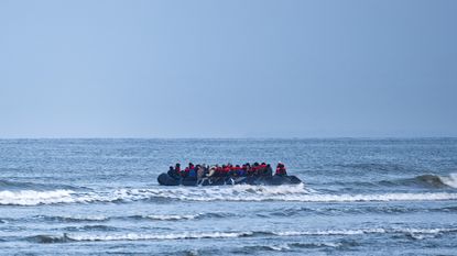 Refugees small boats