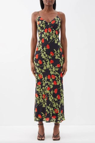 Best wedding guest dresses: Bernadette Jeannette floral-print silk dress