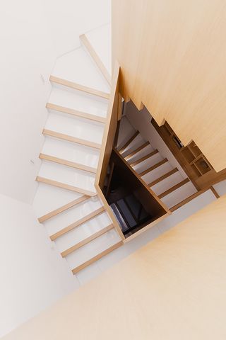 Casa Sexta by All Arquitectura staircase looking down