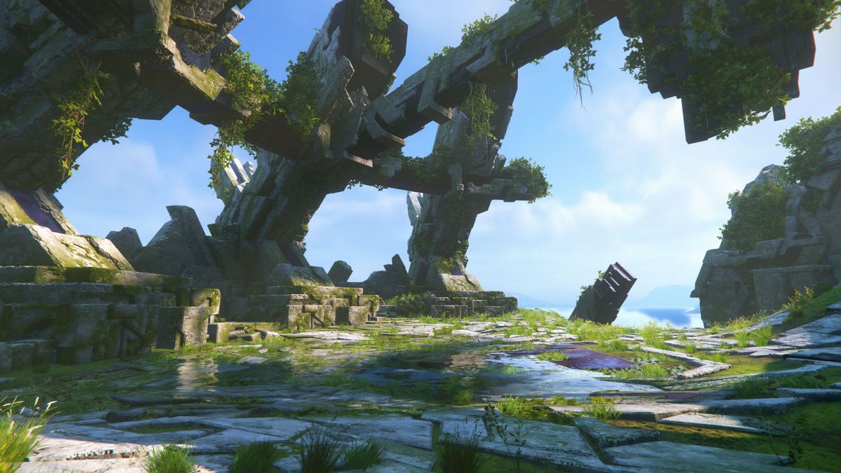 Sonic Frontiers landscape screenshot