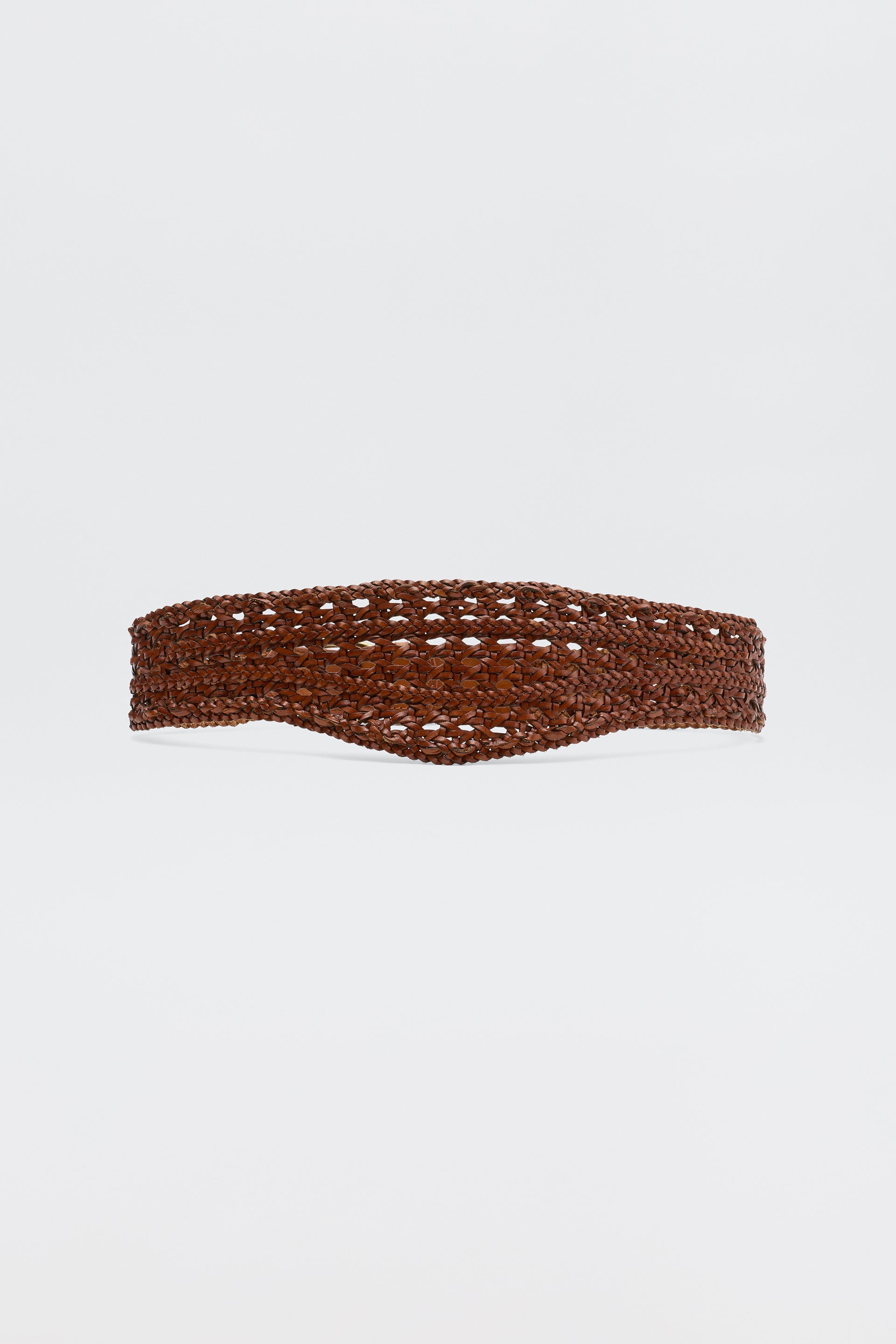 Roxella Leather Belt in Brown Tan