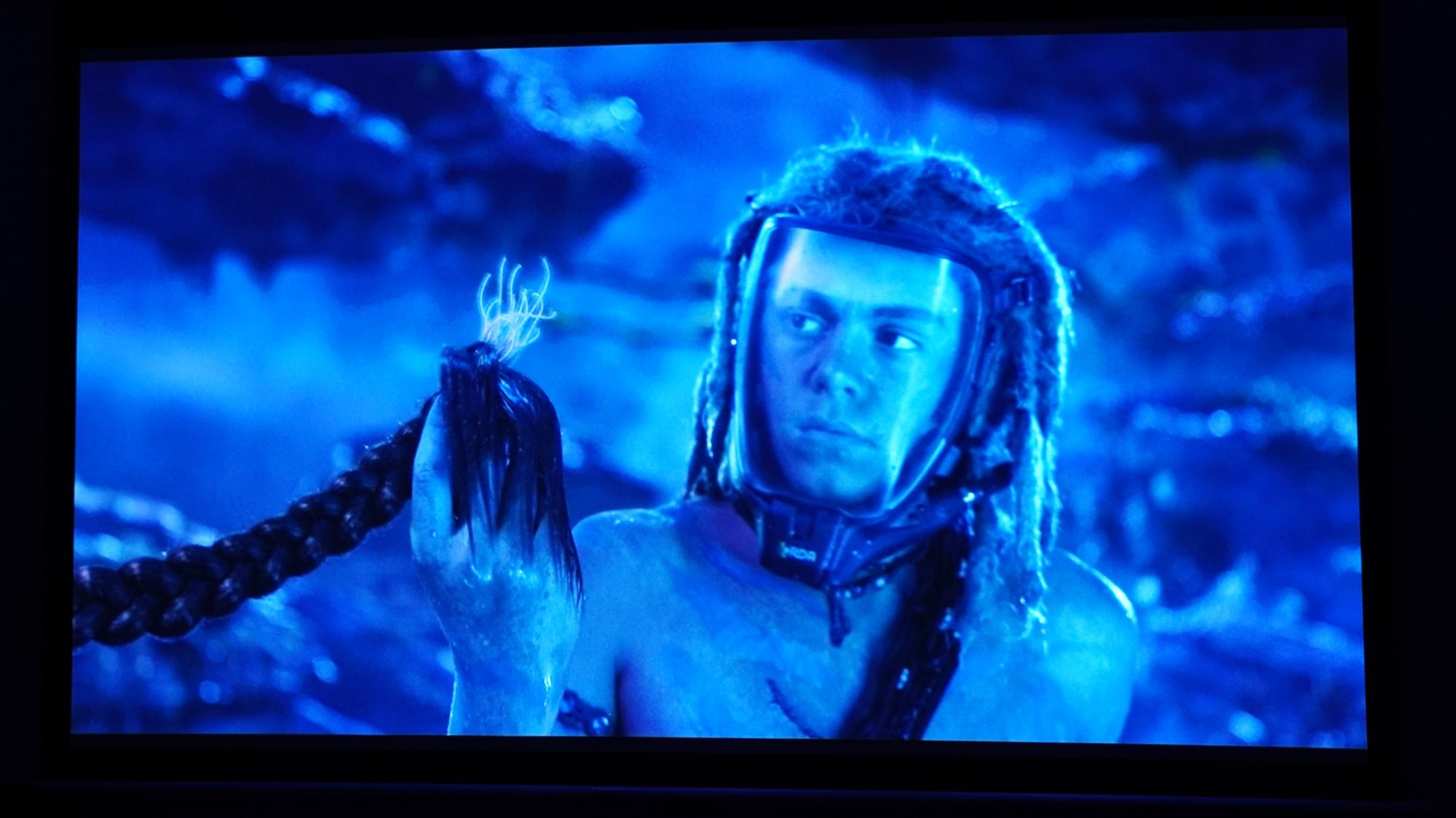 A screen projected from the Hisense XR10 projector