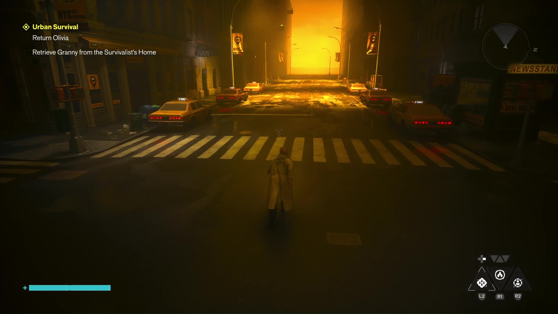 Evacuation Zone Taxis in Control Resonant flash in unison, except one
