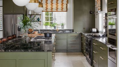 kitchen with gas cooker and stove