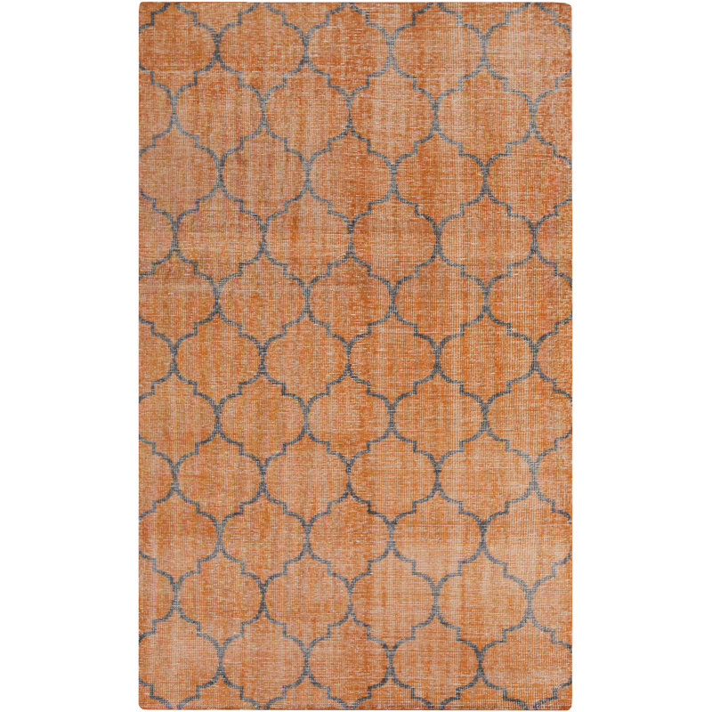 Charlton Home&amp;reg; Adnan Hand Knotted Wool Burnt Orange Rug | Wayfair