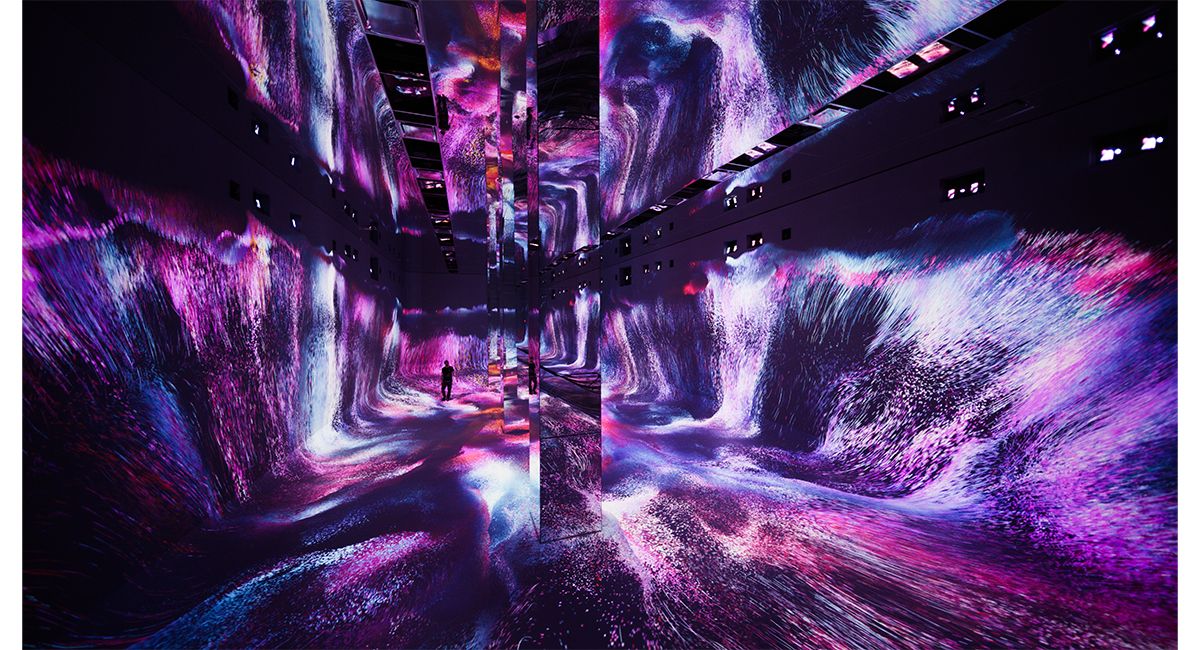 Immersive AI art at DATALAND AI art museum