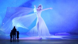 Elsa in Frozen at Disney Animation Immersive Experience