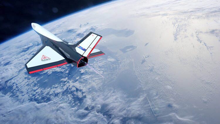 An artist's impression of Dawn Aerospace's Mk-II Aurora space plane.