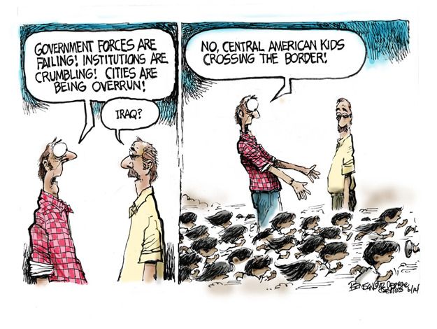 Political cartoon immigration