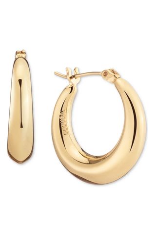 Bonheur Jewelry Puffed Hoop Earrings