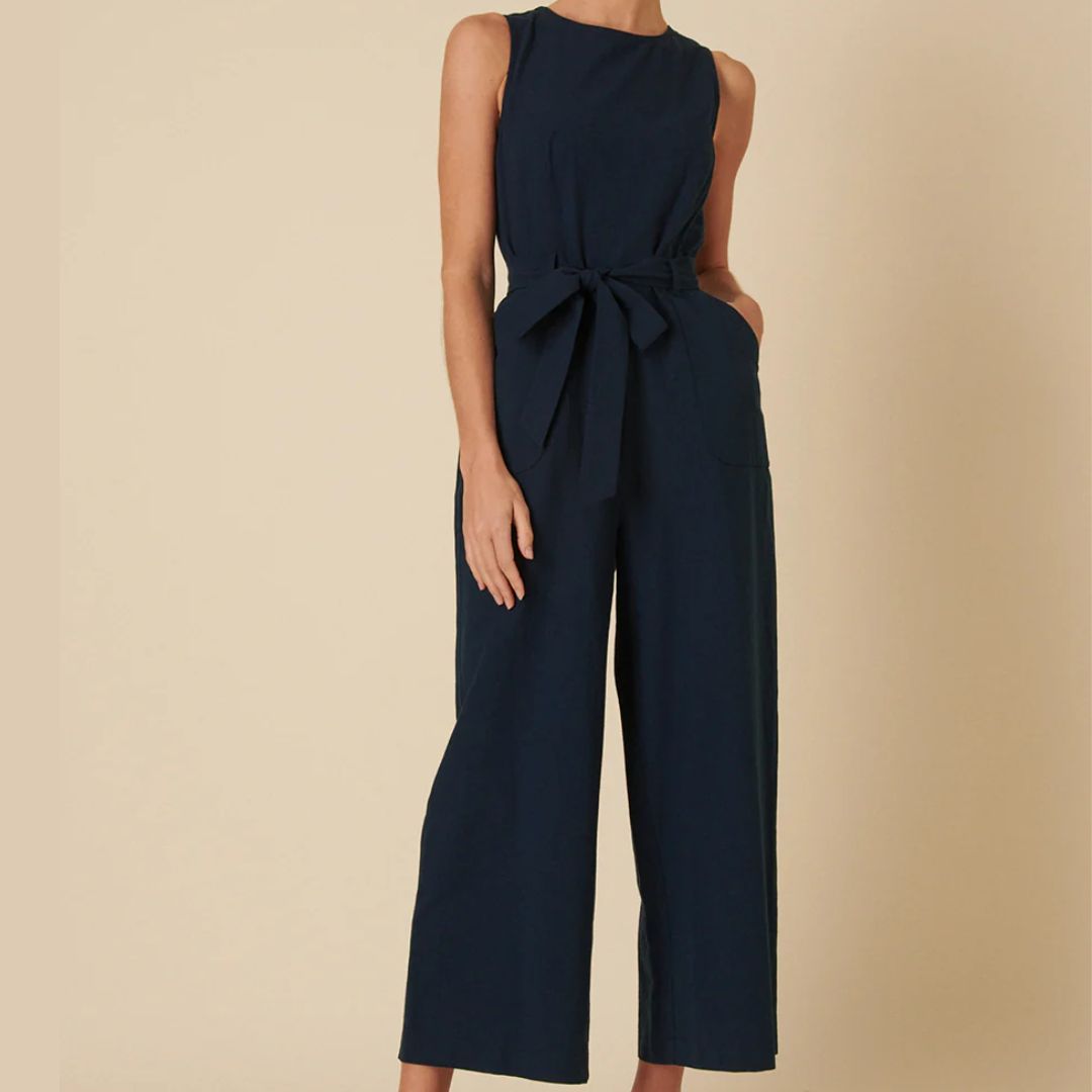 Nobody's Child Linen-Blend Jumpsuit