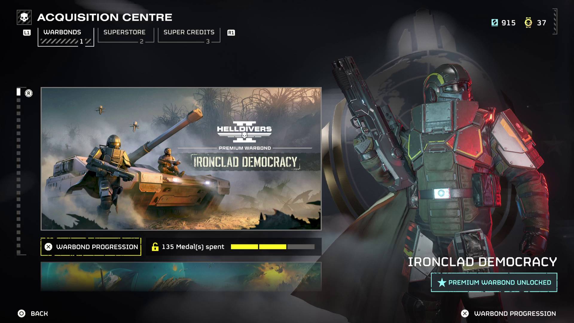Helldivers 2 Ironclad Democracy Warbond