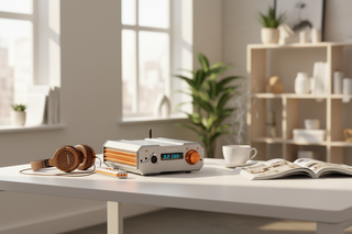 Burson Audio Conductor Stellar DAC/headphone amplifier on a desktop