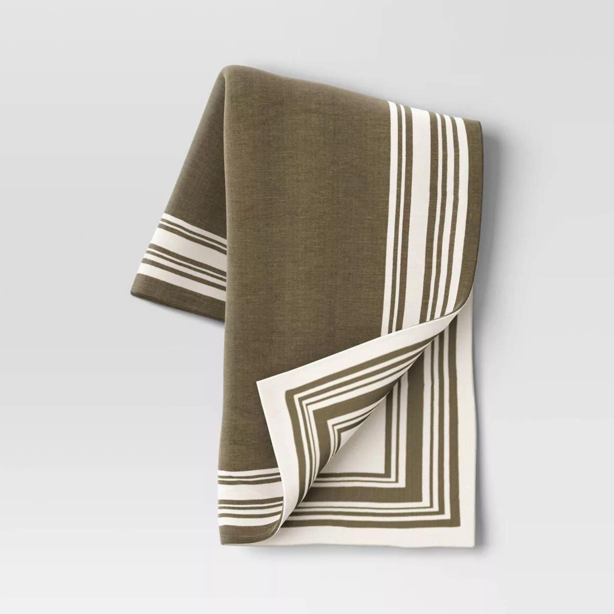Framed Jacquard Knit Throw Blanket