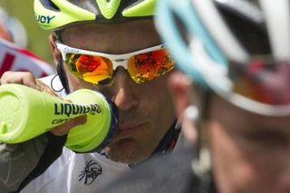 Ivan Basso kept a close eye on the competition.