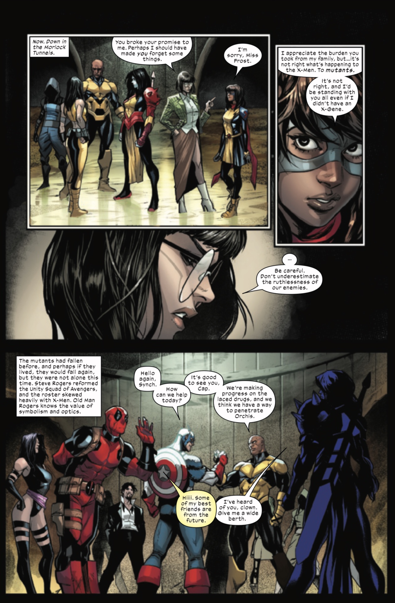 Arte interior de X-Men #25