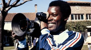 French defender Marius Tresor films prior to the 1978 World Cup in Argentina, on June 1978. AFP PHOTO (Photo credit should read -/AFP via Getty Images)