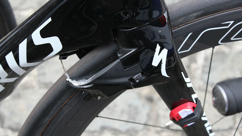 The ViAS front brake is effectively a substantial fairing