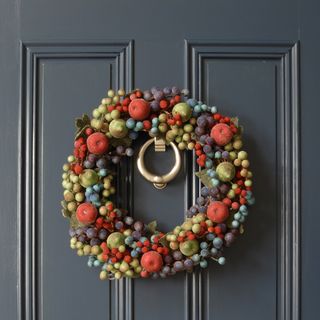 fruit easter wreath