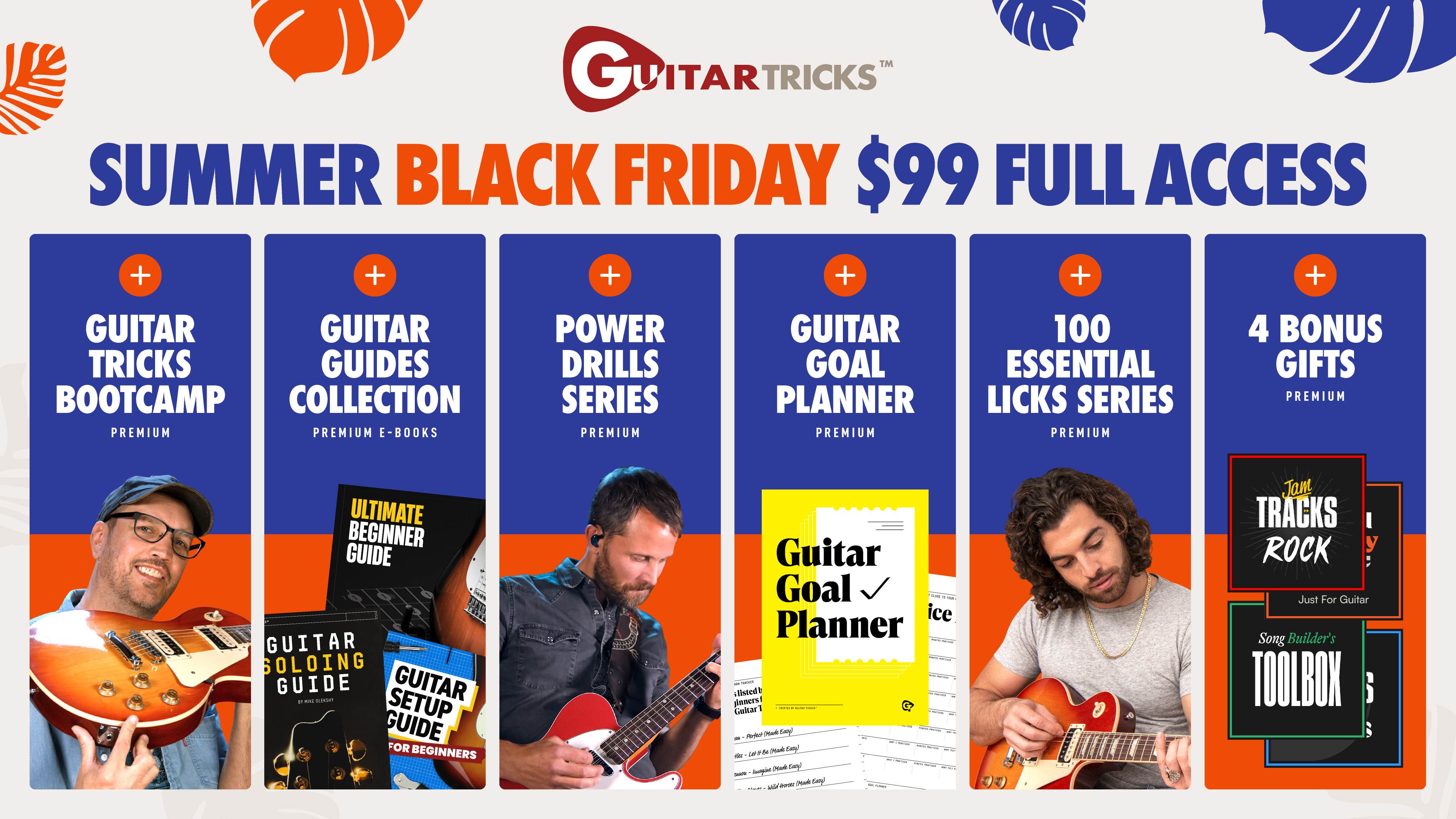 Guitar Tricks Summer Black Friday sale graphic