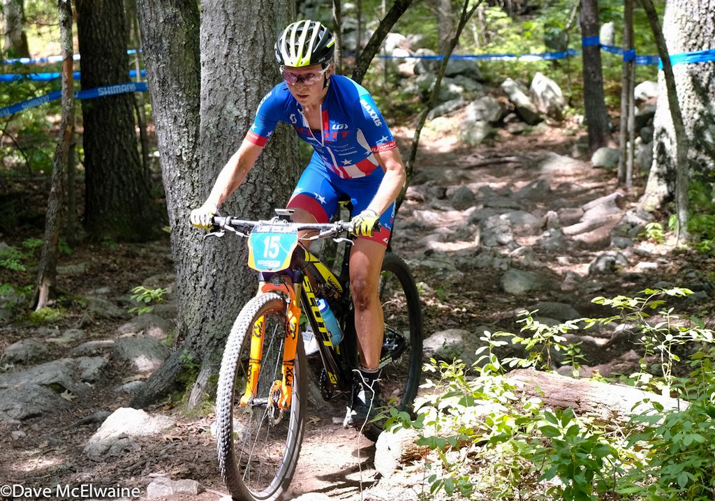 Erin Huck (Scott 3Rox Racing) could see Nash at times but could not reel her in