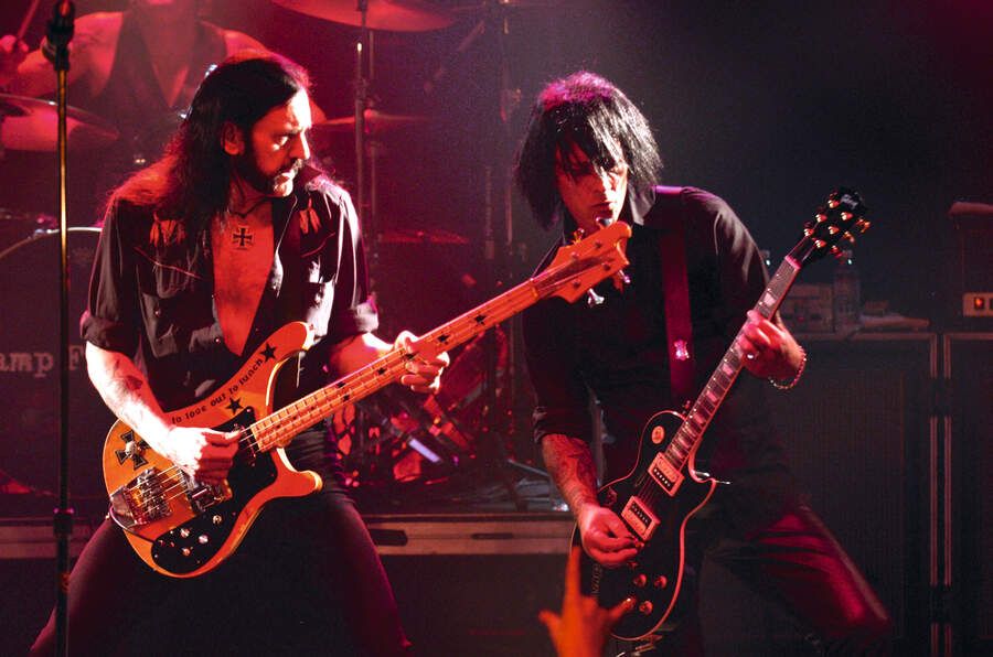 Lemmy Kilmister and Billy Morrison during Camp Freddy Benefit Concert for South East Asia Tsunami Relief at Key Club in Hollywood, California