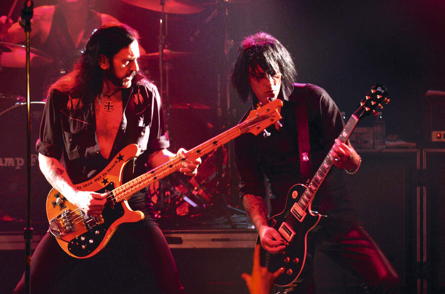 Lemmy Kilmister and Billy Morrison during Camp Freddy Benefit Concert for South East Asia Tsunami Relief at Key Club in Hollywood, California
