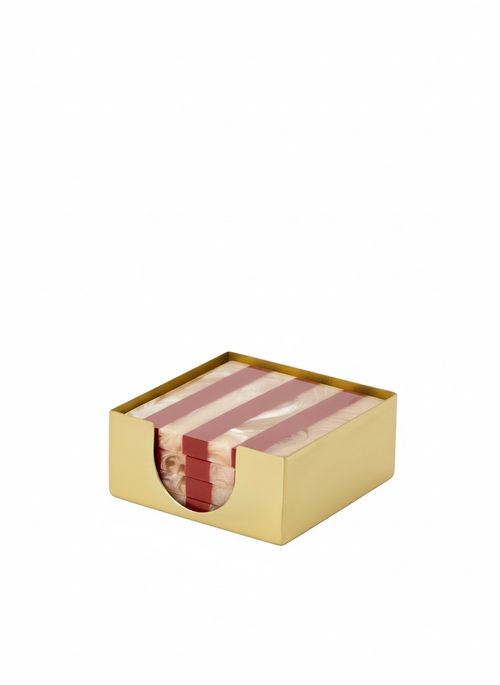 Stripe Coasters, Set of Four&nbsp;