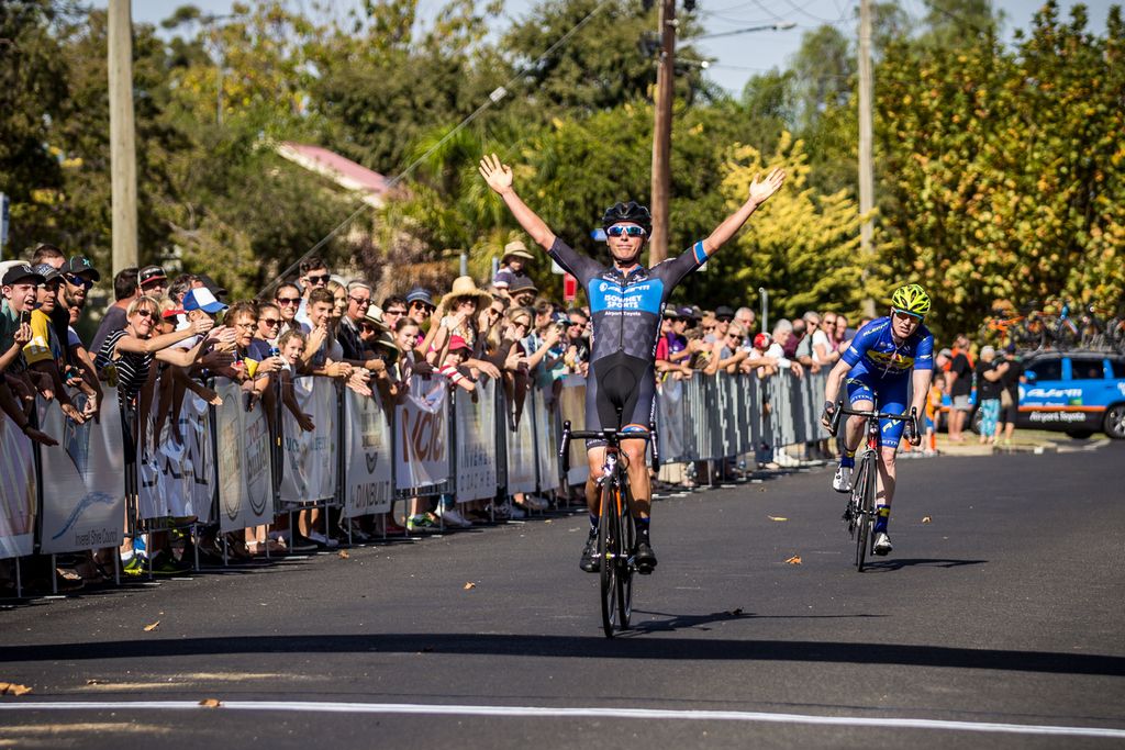 Patrick Lane (Avanti Isowhey Sport) wins the 2016 Grafton to Inverell